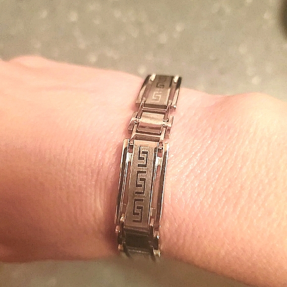 Other - Stainless Steel Greek Key Men's Bracelet
